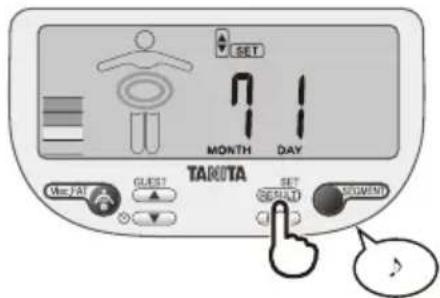 TANITA InnerScan V BC602 - Configurar los Minutes - 5