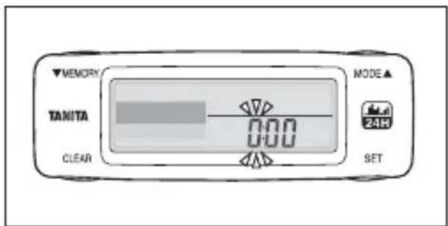 TANITA AM120E - Configuración de la hora - 1
