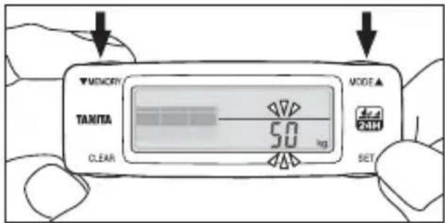 TANITA AM120E - Setting Male/Female - 9