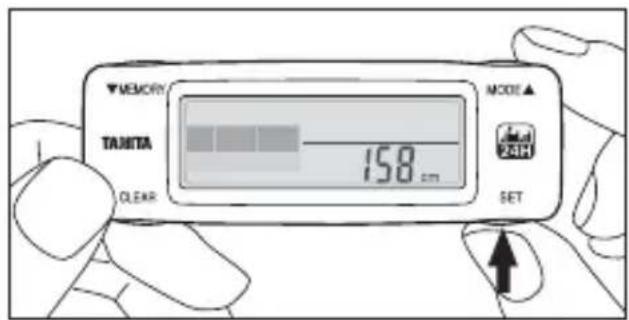 TANITA AM120E - Configuración de su altura - 4