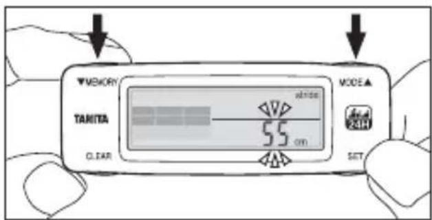 TANITA AM120E - Setting Your Stride Length - 4