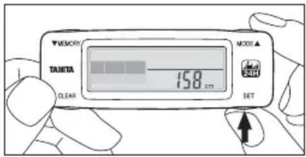 TANITA AM120E - Setting Male/Female - 6