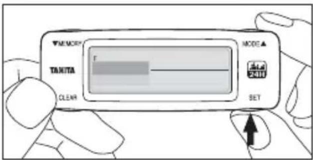 TANITA AM120E - Setting Male/Female - 3
