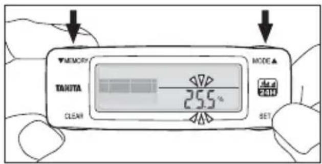 TANITA AM120E - Setting Your Body Fat Percentage - 2
