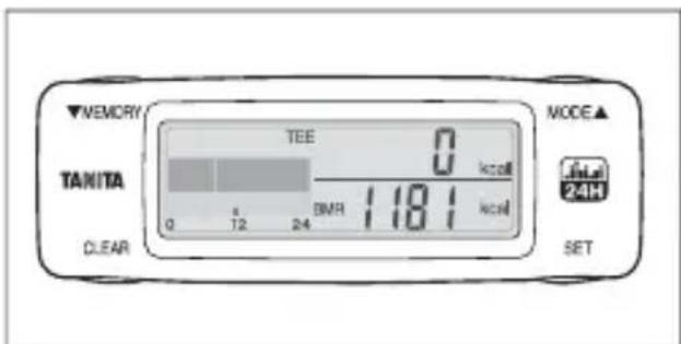 TANITA AM120E - Resetting the Values for the Day - 2