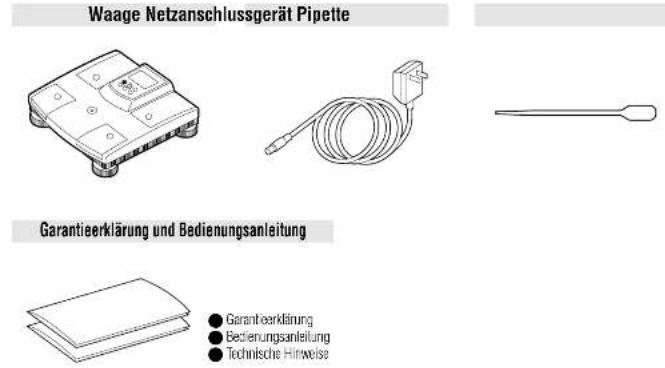 TANITA BF350 - Lieferumfang und Bestandteile der Waage - 2