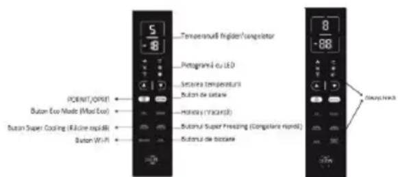 HOOVER HMNB 6182X5WDKN - ECRANUL VERTICAL SUPERIOR CU CARE ESTE PREVĂZUT APARATUL - 1