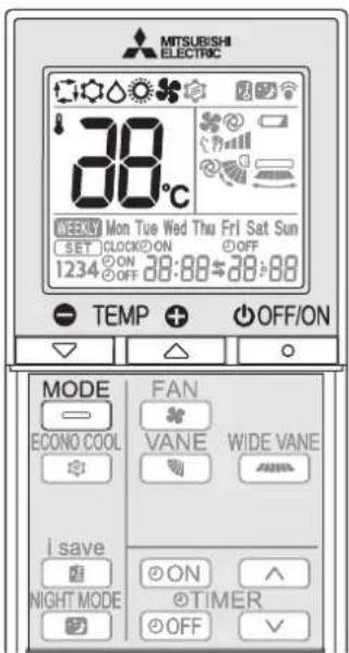 MITSUBISHI MSZAP20VG - SELEZIONE DELLE MODALITA DI FUNZIONAMENTO - 1