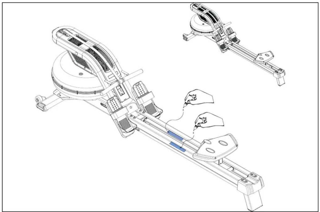TUNTURI Endurance R85W - R-85W Rower dual rail - 33
