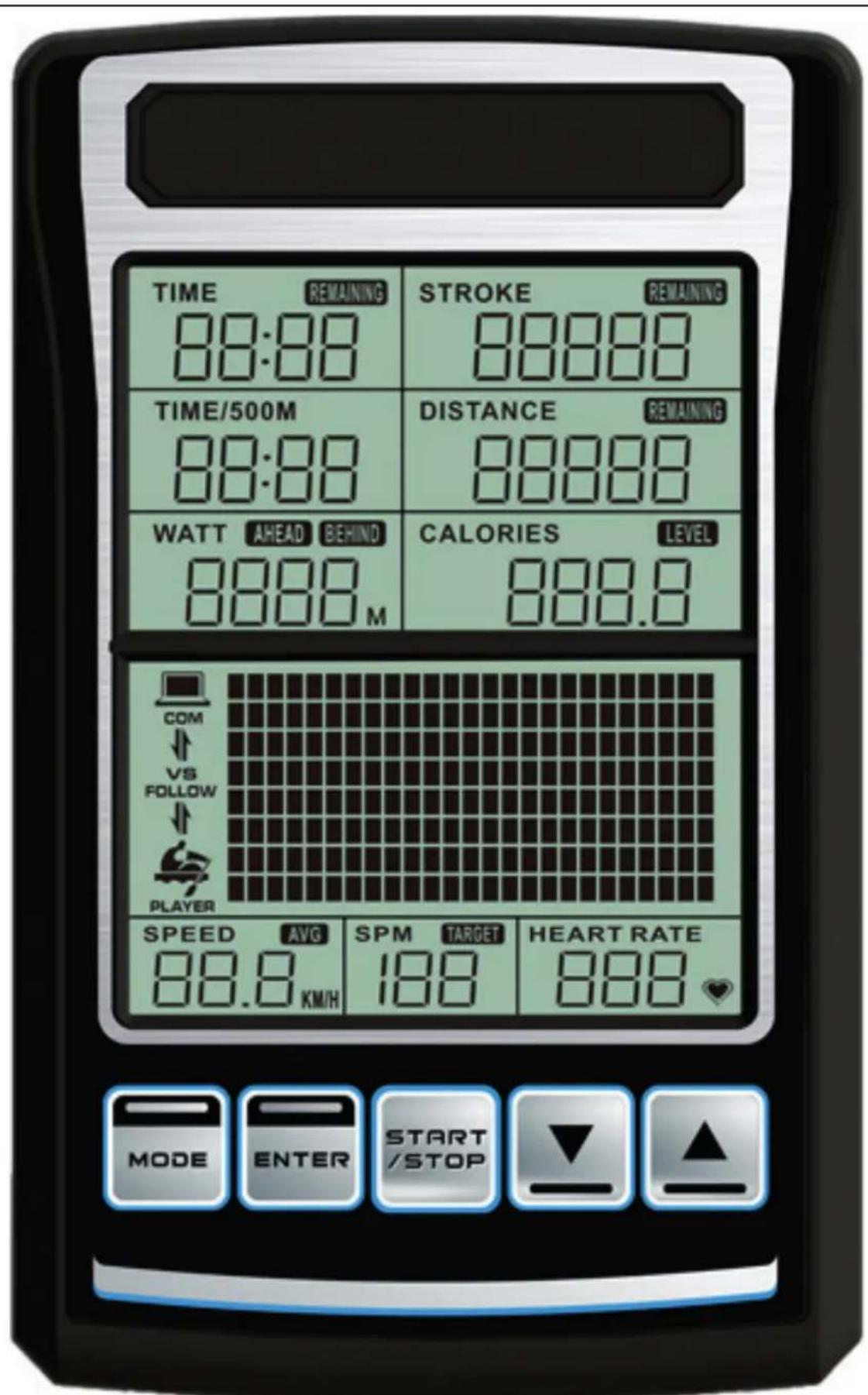 TUNTURI Platinum Rower PRO - D-15 - 8