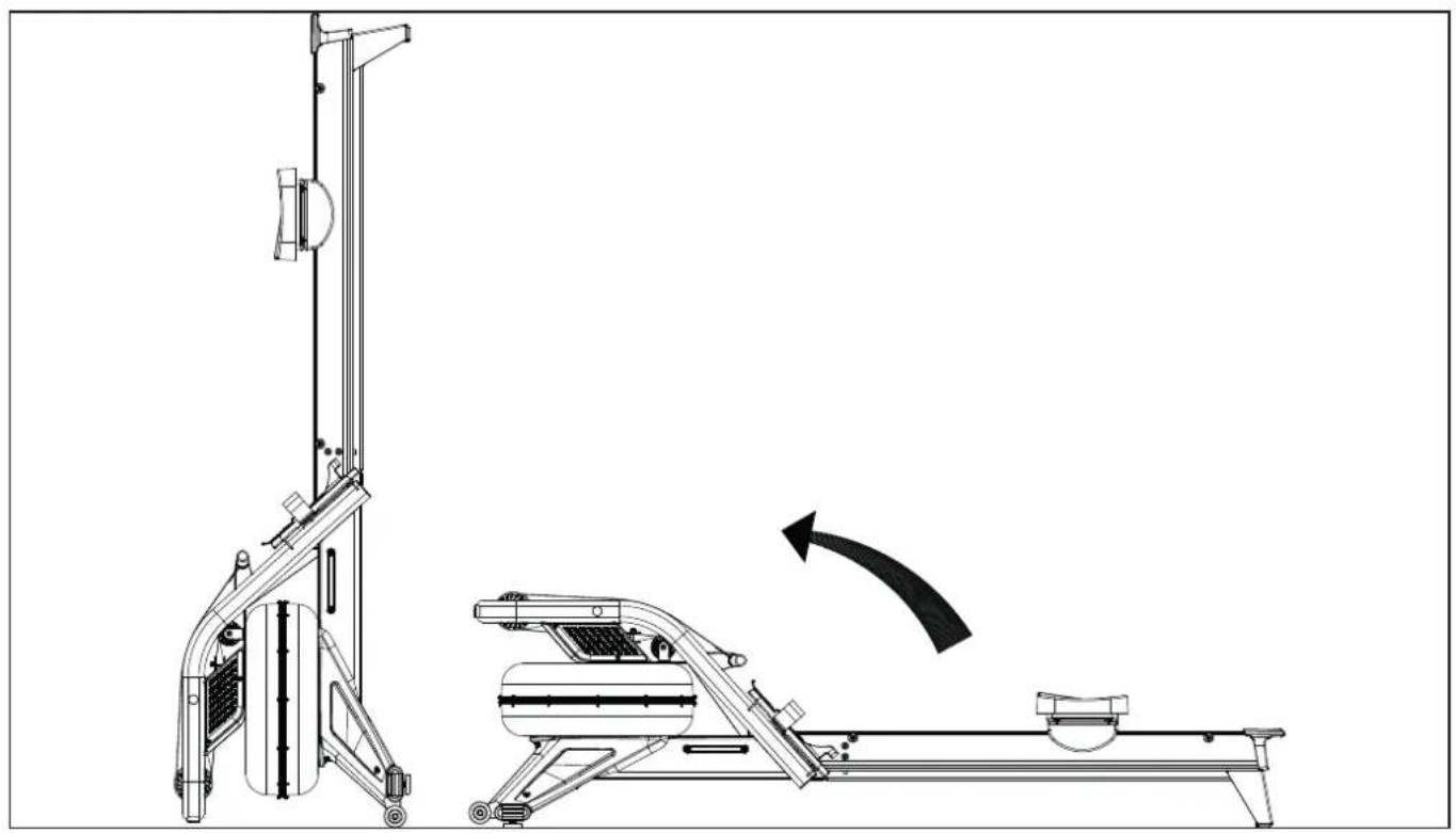 TUNTURI Endurance R80W - R-80 W Rower Single rail - 24