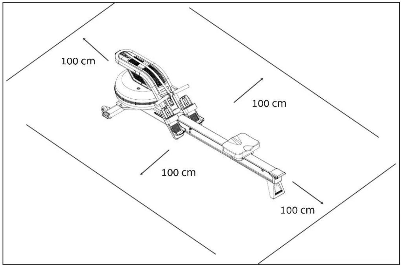 TUNTURI Endurance R80W - R-80 W Rower Single rail - 10