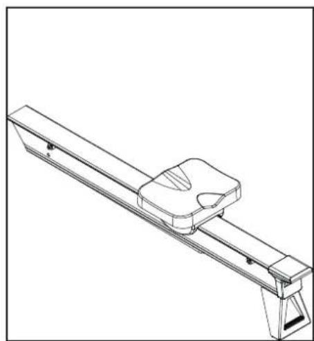 TUNTURI Endurance R80W - R-80 W Rower Single rail - 15