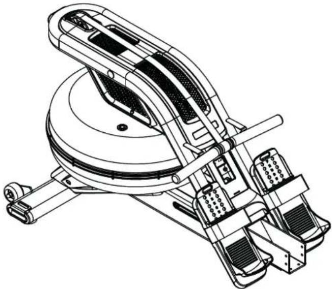 TUNTURI Endurance R80W - R-80 W Rower Single rail - 8