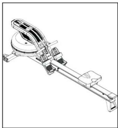 TUNTURI Endurance R80W - R-80 W Rower Single rail - 21
