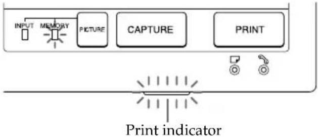 SONY FVP1 - If the print paper is not loaded - 1
