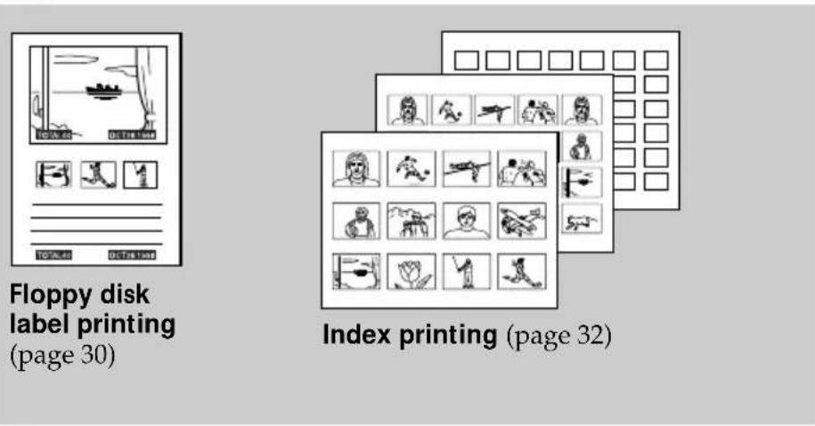 SONY FVP1 - Chart for various print mode - 5