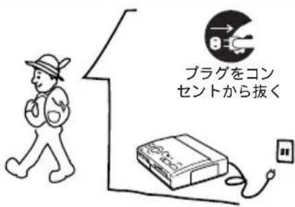 SONY FVP1 - 移動いたしますとき、長時間使わいときは、電源ラムを拔く - 1