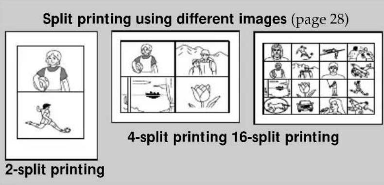 SONY FVP1 - Chart for various print mode - 4