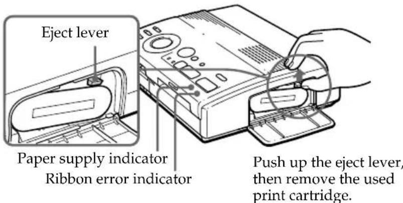 SONY FVP1 - To replace the print cartridge - 1