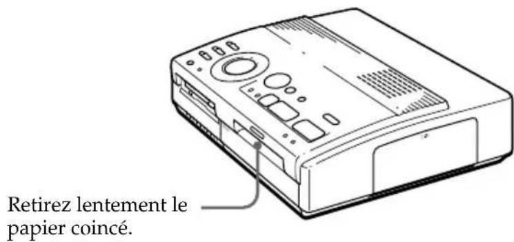 SONY FVP1 - En cas de bourrage du papier d'impression - 2