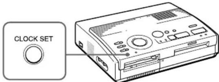 SONY FVP1 - Adjusting the clock - 2