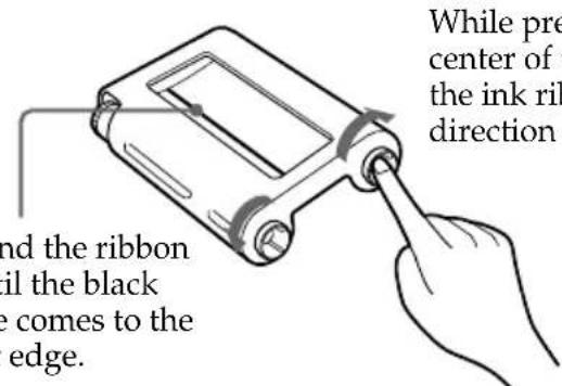 SONY FVP1 - To load the half-used ink ribbon cartridge - 1