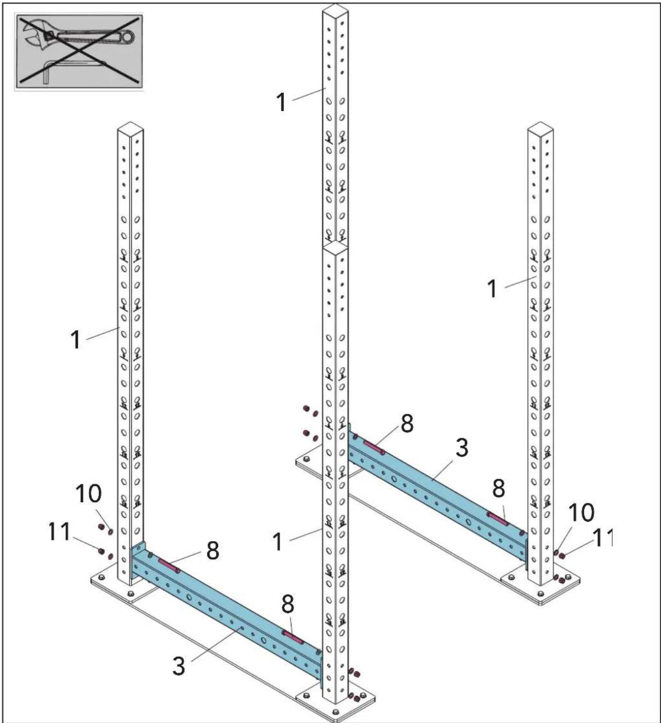 TUNTURI Cross Fit Rack RC20 - 2 - 1
