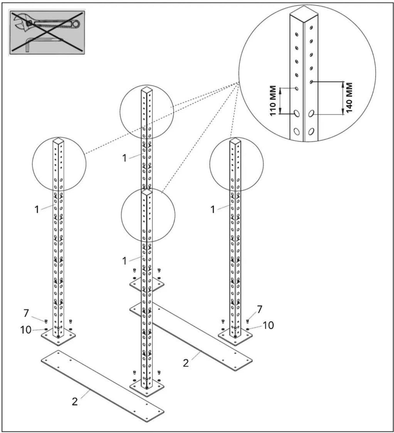 TUNTURI Cross Fit Rack RC20 - 2