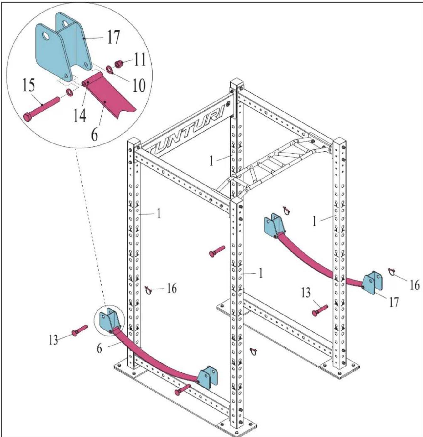 TUNTURI Cross Fit Rack RC20 - 5 - 1