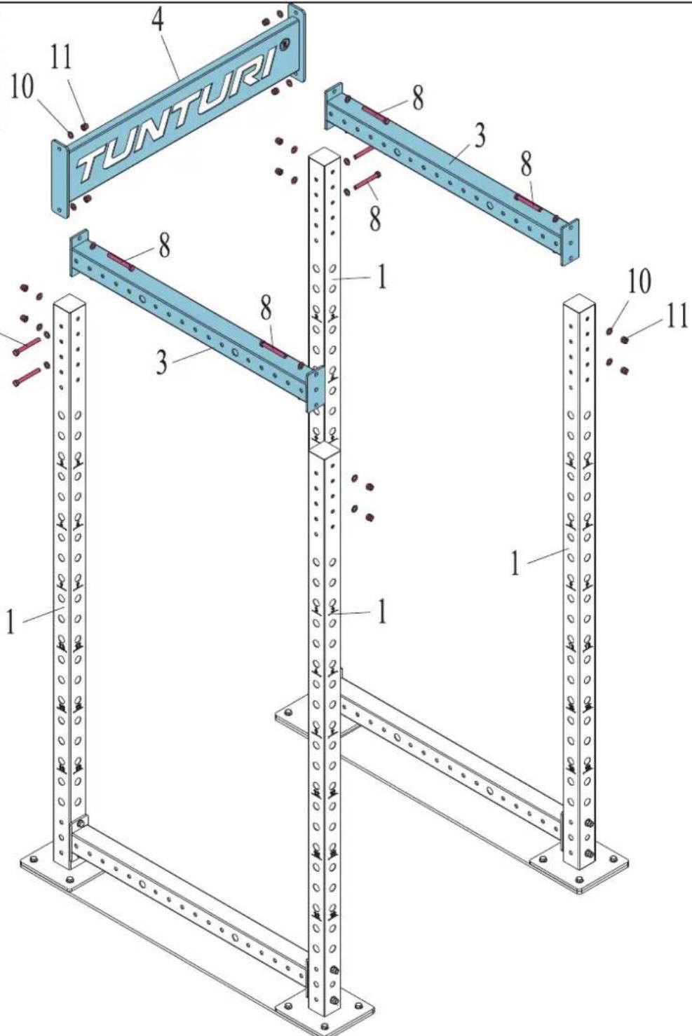 TUNTURI Cross Fit Rack RC20 - 2 - 3