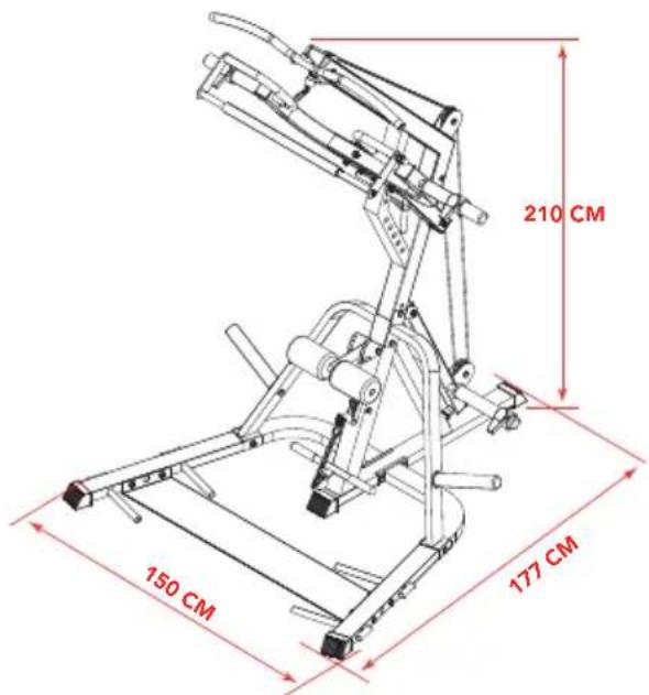 TUNTURI Leverage Pulley Gym WT85 - Viktkapacitet och dimension - 1