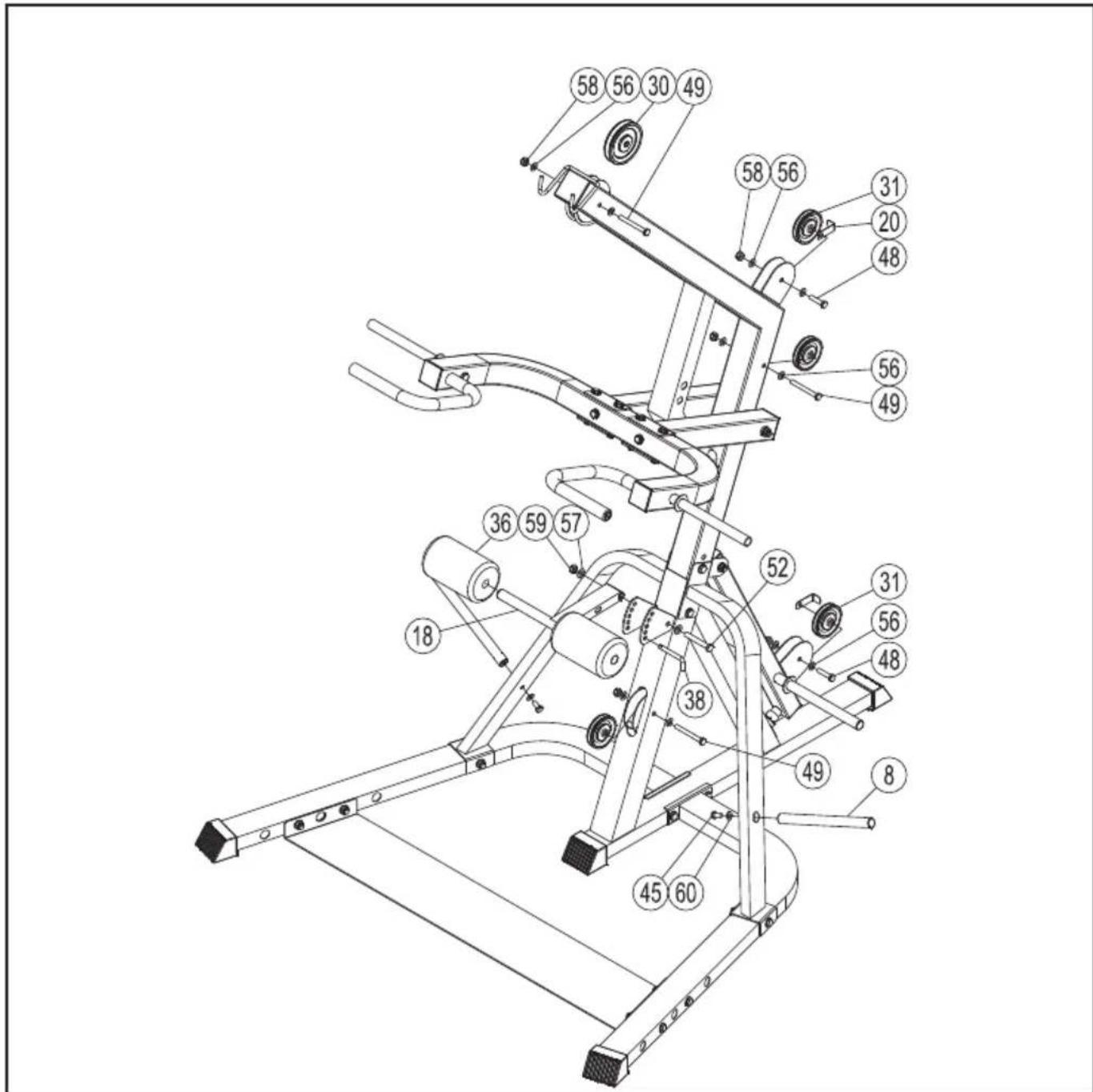 TUNTURI Leverage Pulley Gym WT85 - 2 - 5