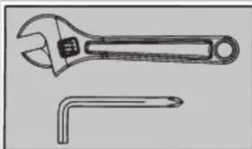 TUNTURI Leverage Pulley Gym WT85 - Serrer les écrous et les boulons/vis - 1