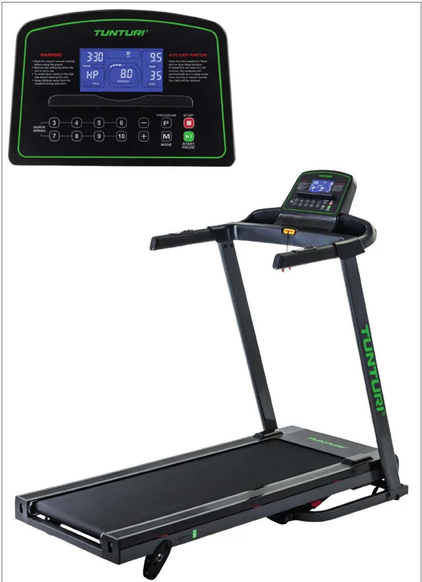 TUNTURI Cardio Fit T35 - Attention, Achtung, Attention, Attentie, Attenzione, Atención, Giv akt, Huomio - 2