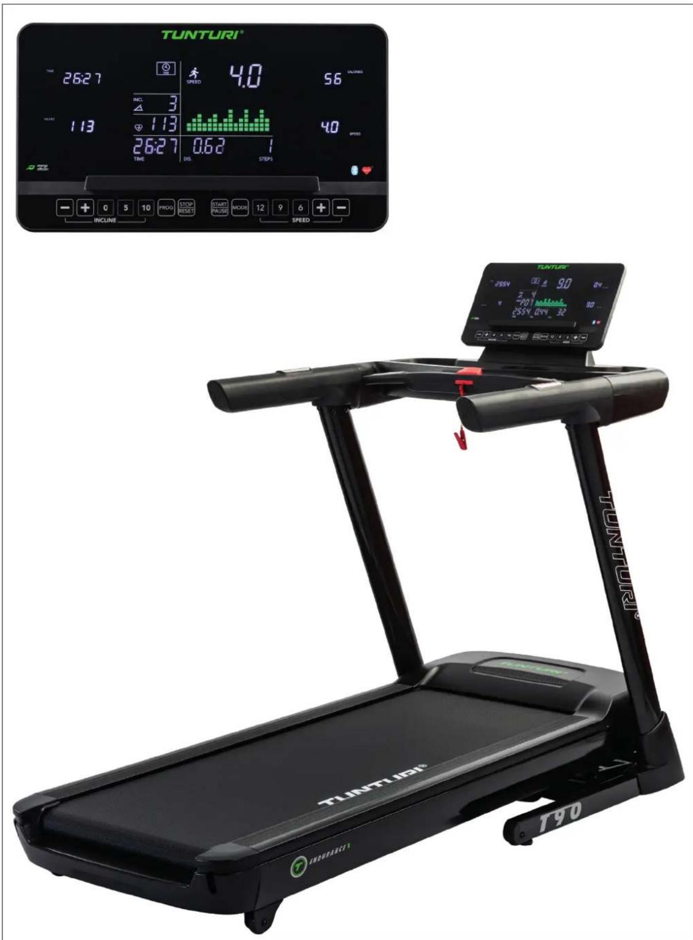TUNTURI Endurance T90 - Attention, Achtung, Attention, Attentie, Attenzione, Atención, Giv akt, Huomio - 2