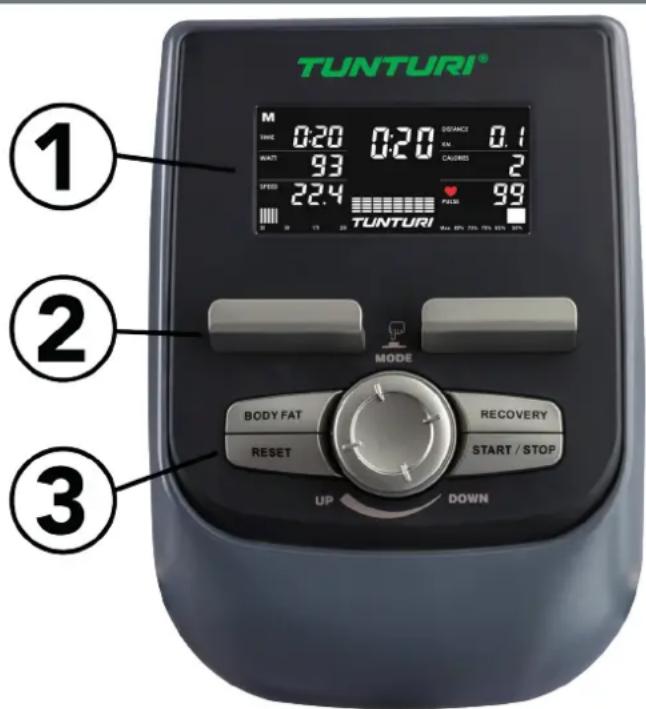 TUNTURI Performance C50R - Console (fig F) - 1
