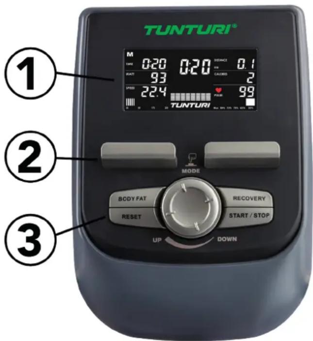 TUNTURI Performance C50R - Consola (fig F) - 1