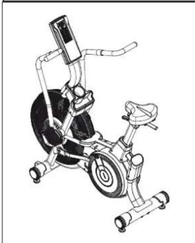 TUNTURI Platinum Pro Air Bike - x1 - 1