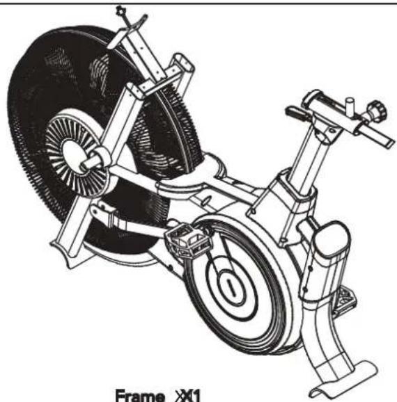TUNTURI Platinum Pro Air Bike - B - 1