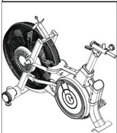 TUNTURI Platinum Pro Air Bike - x2 - 1