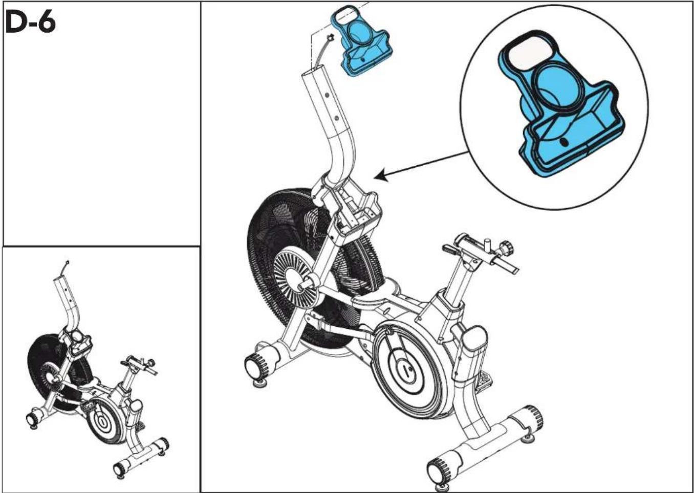 TUNTURI Platinum Pro Air Bike - x4 - 1