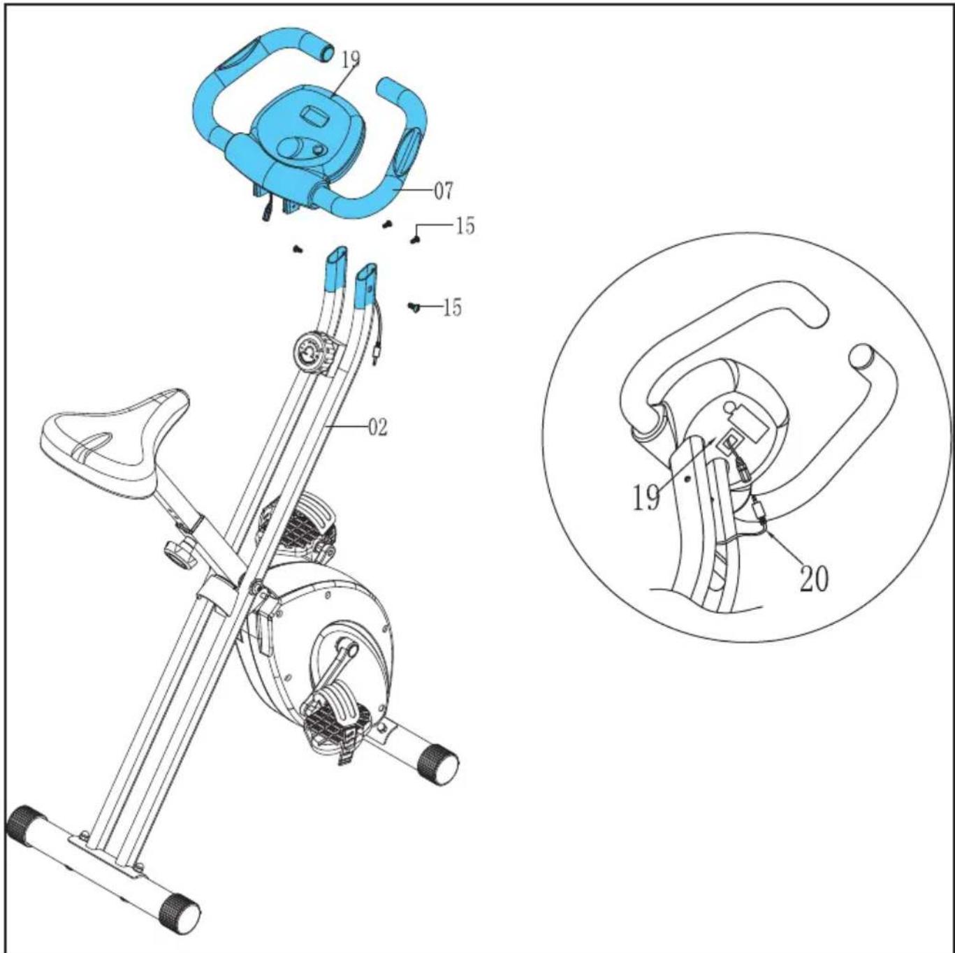 TUNTURI Star Fit X100 XBike - D-6 - 1