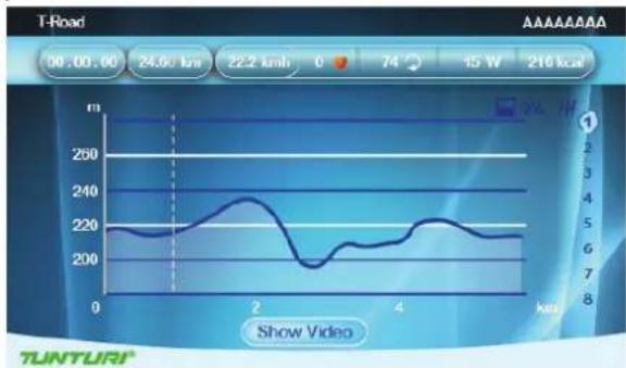 TUNTURI Platinum PRO Upright Bike - Setting screen (1) - 3
