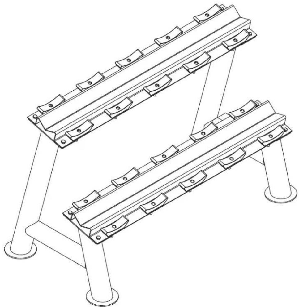 TUNTURI Pro Dumbbell Rack Plates - 1