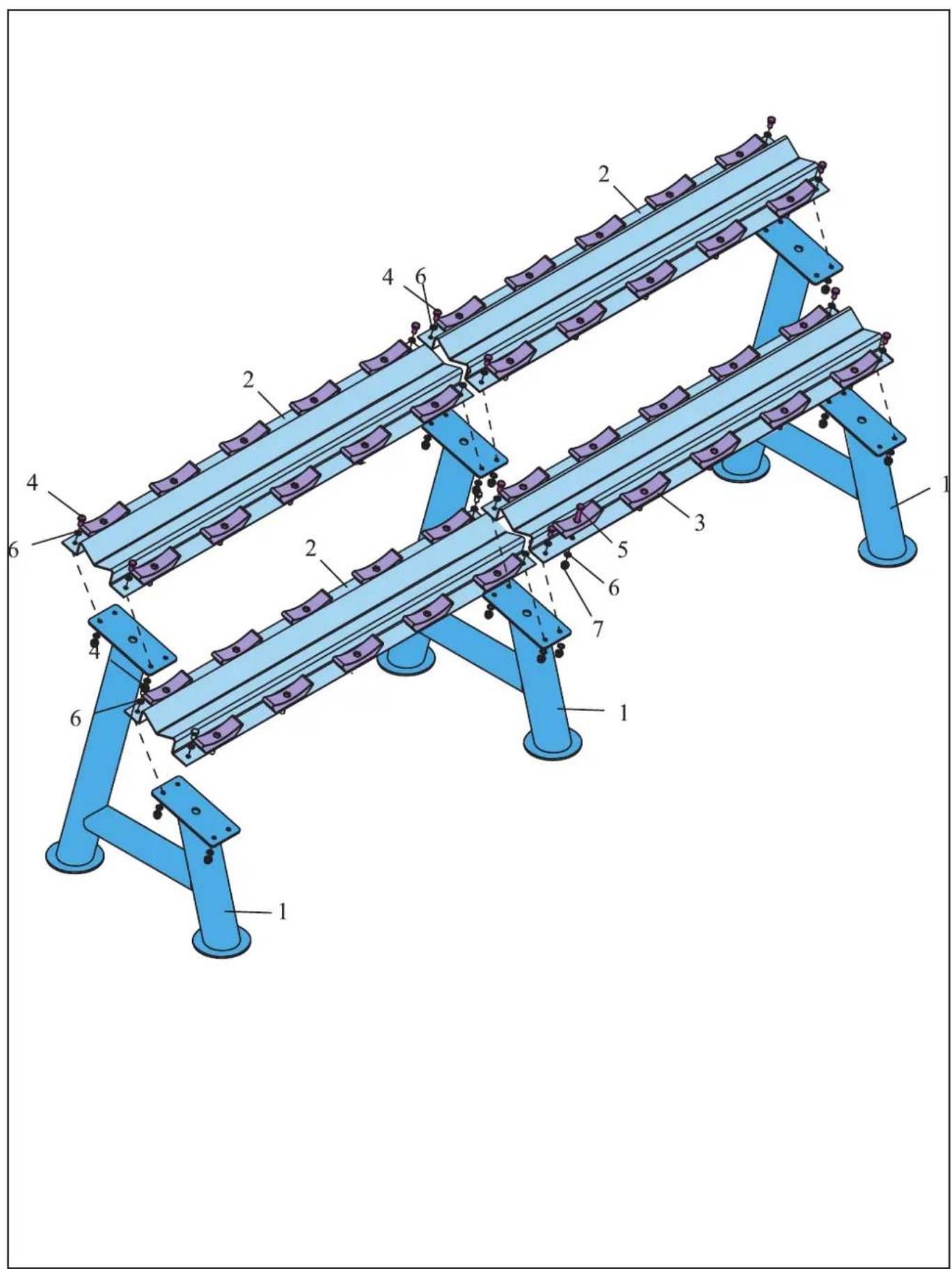 TUNTURI Pro Dumbbell Rack Plates - 2 - 1