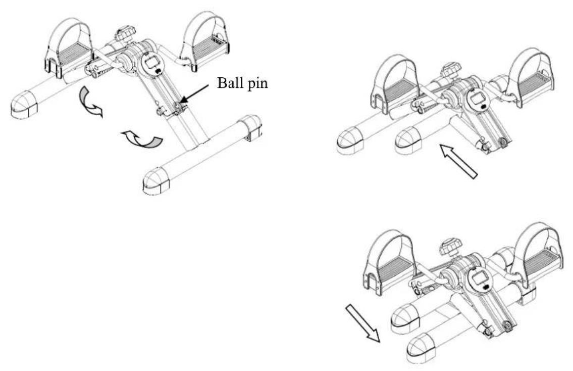 TUNTURI Foldable Minibike - Exercice Jambe - 3