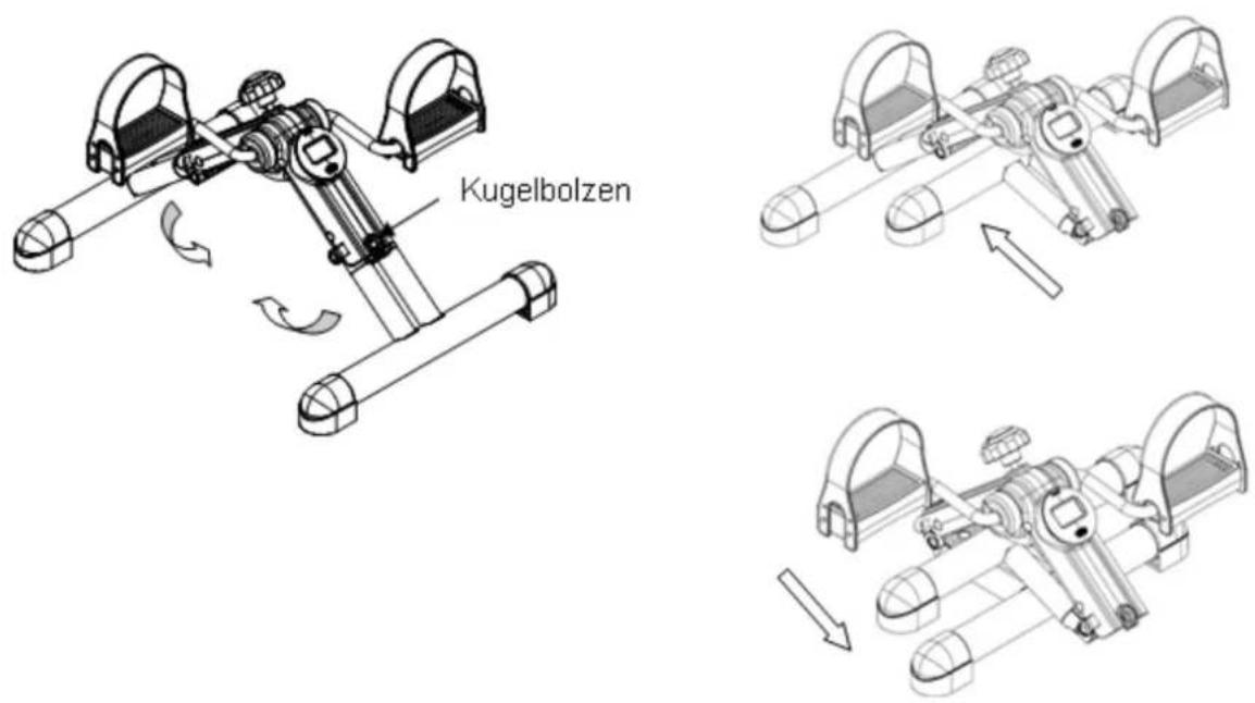 TUNTURI Foldable Minibike - Armtraining - 2