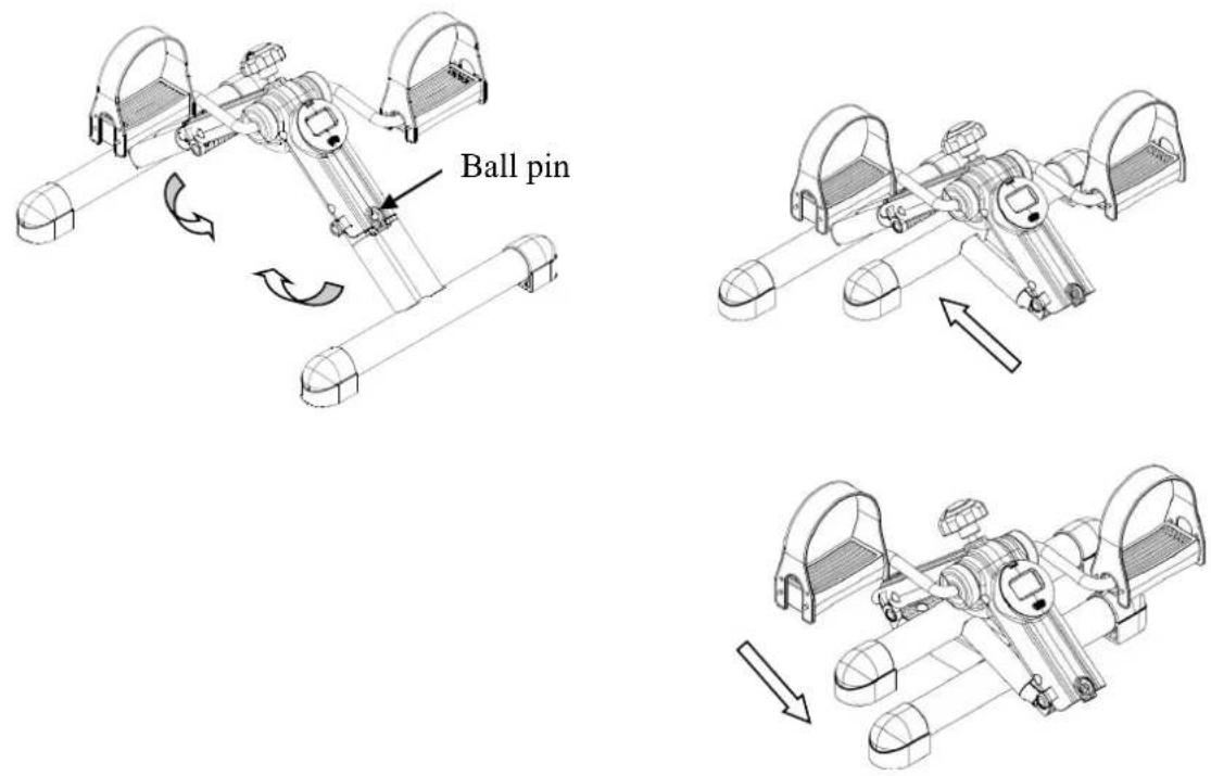 TUNTURI Foldable Minibike - STORAGE: - 1