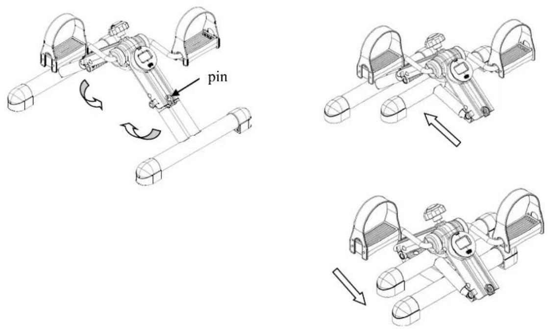 TUNTURI Foldable Minibike - Oefening voor de armen - 2